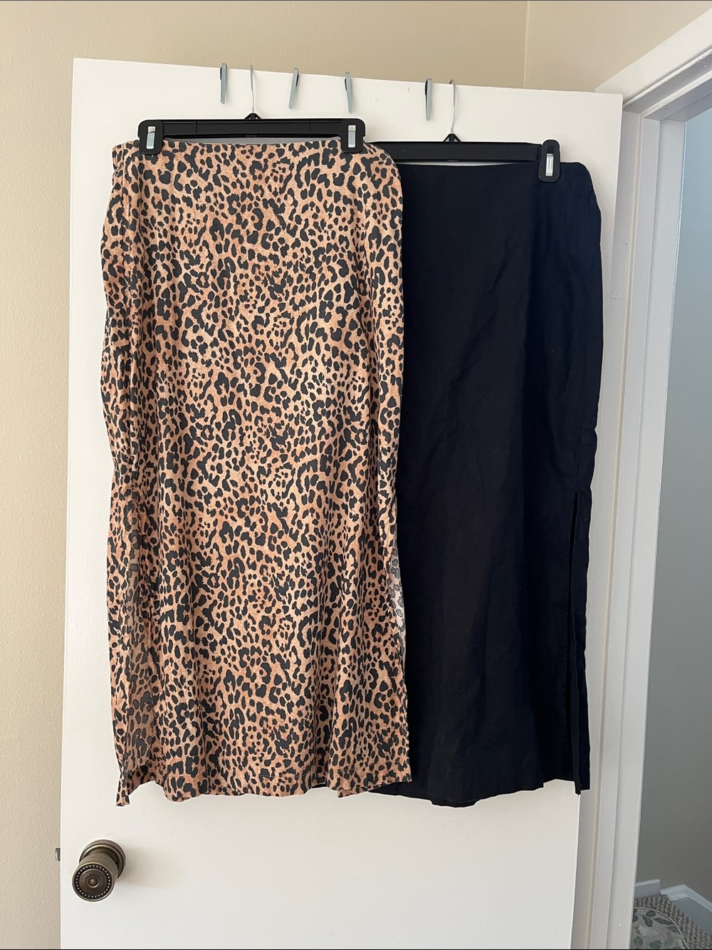 Leopard Print and Black Women's Skirts - Versatile Everyday Styles